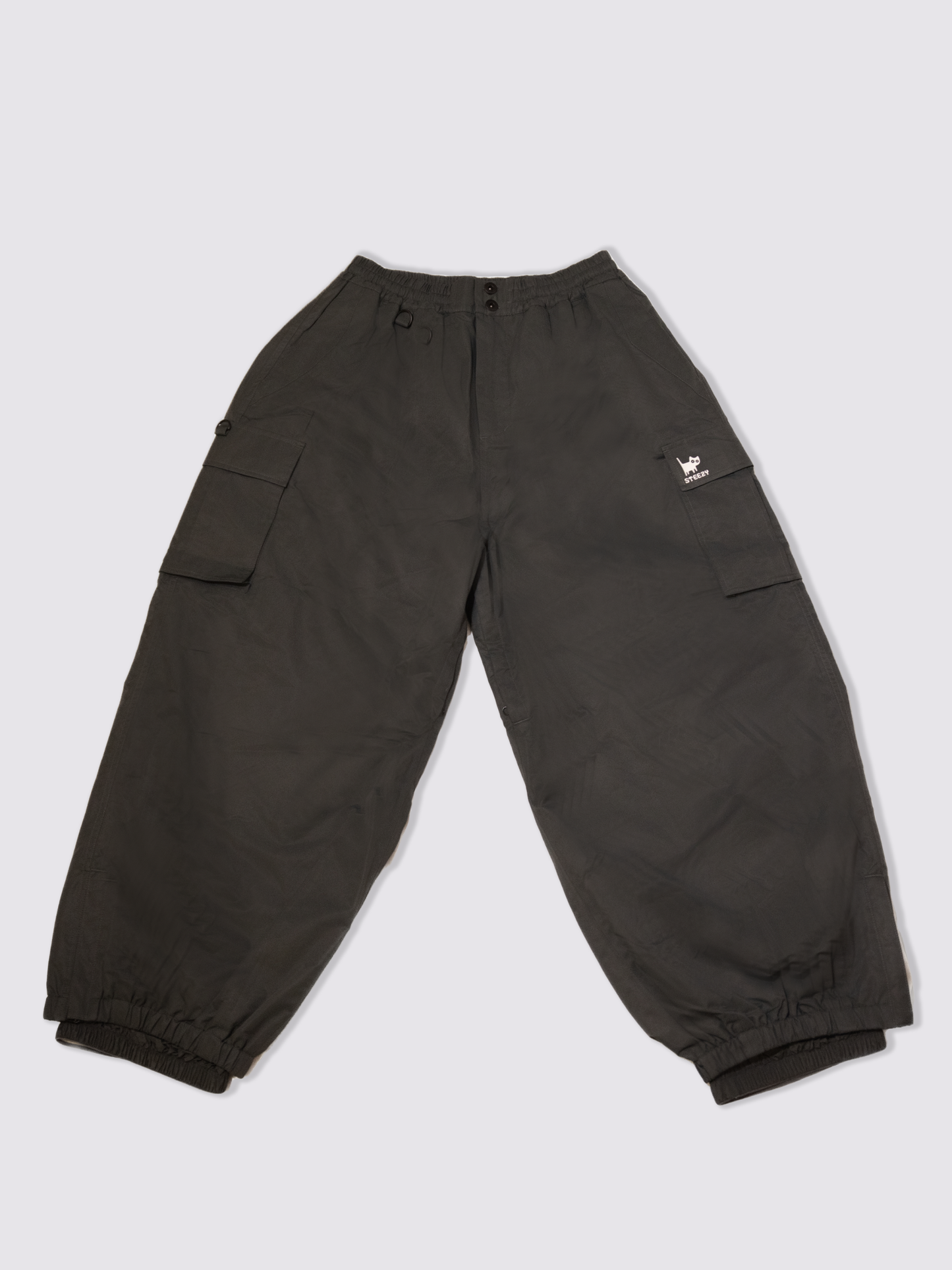 Classic Baggy Snow Pants - Grey