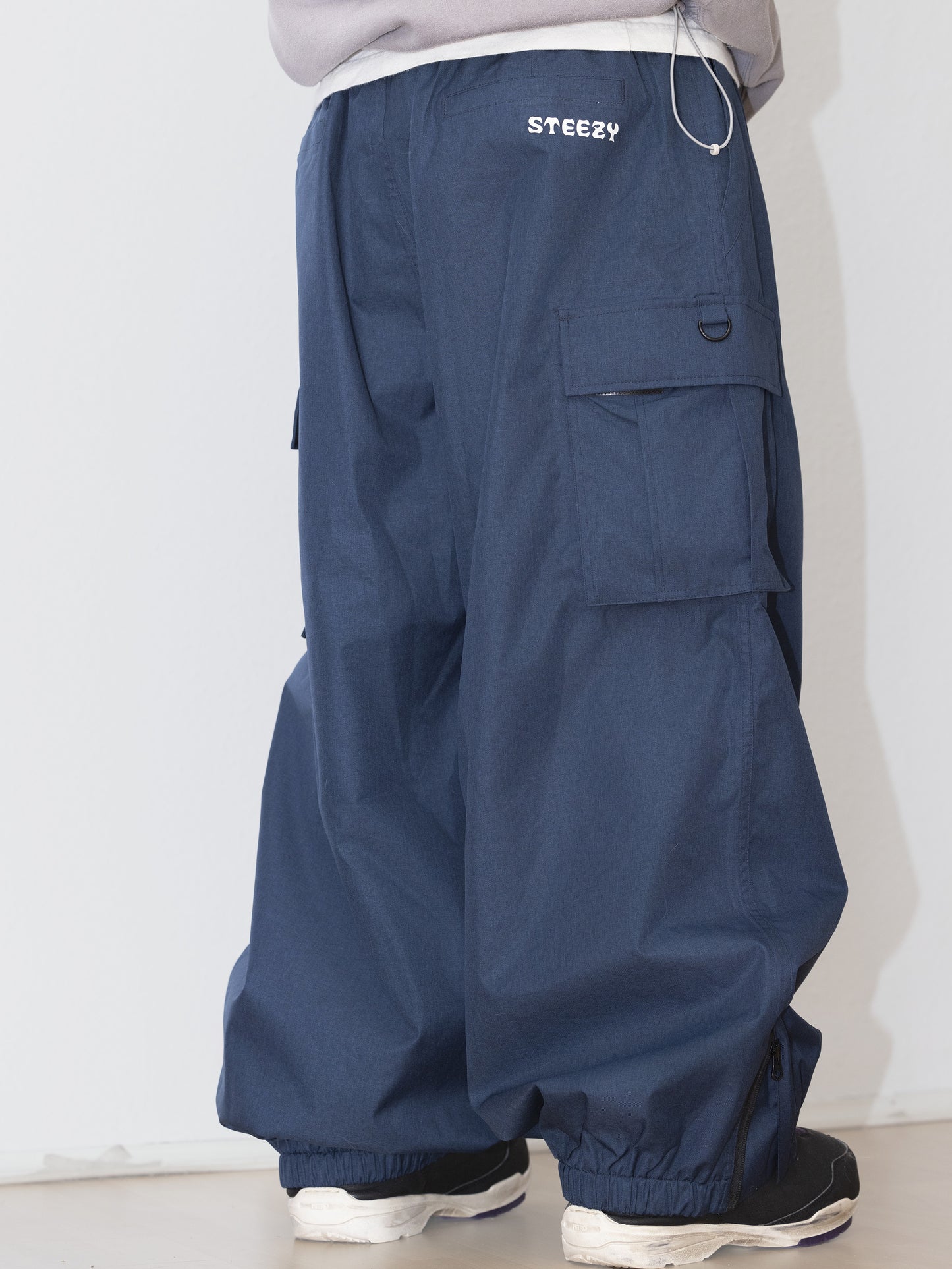 Classic Baggy Snow Pants - Navy
