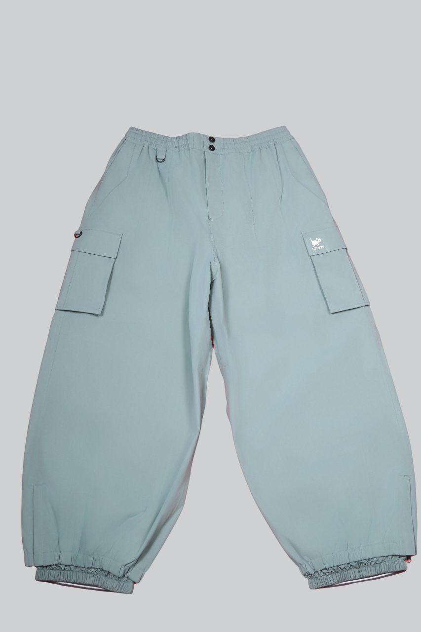 Classic Baggy Snow Pants - Cruise Cyan