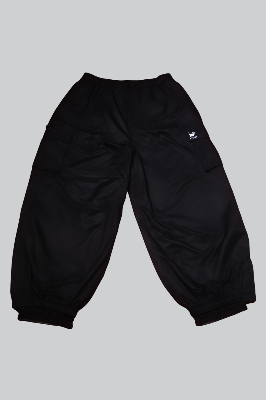 Classic Baggy Snow Pants - Black