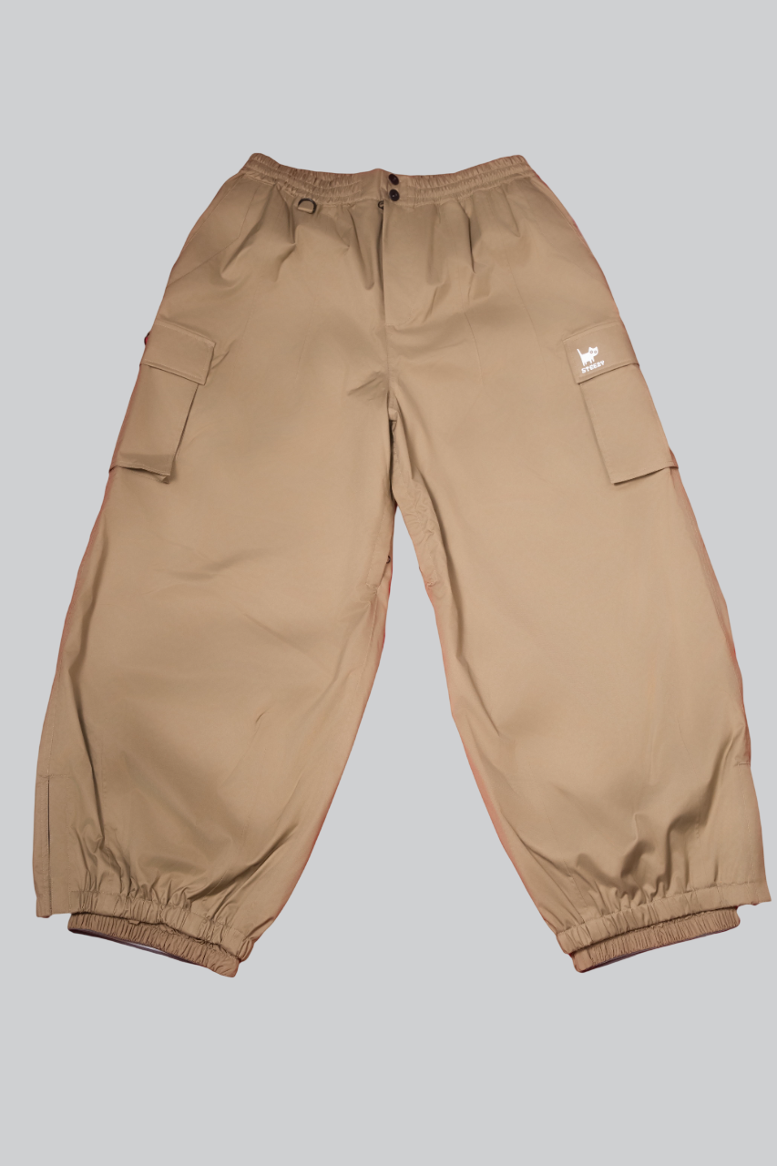 Classic Baggy Snow Pants -  Khaki