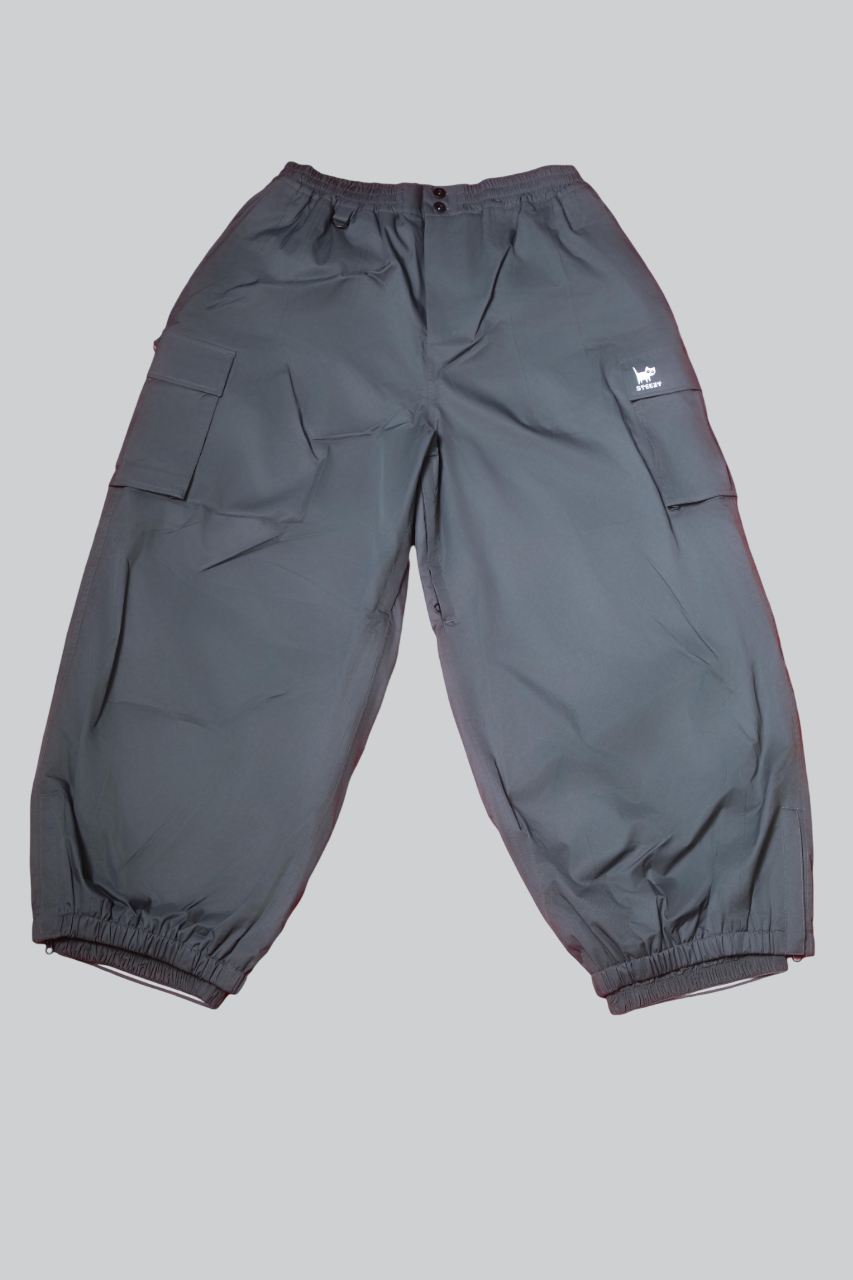 Classic Baggy Snow Pants - Grey