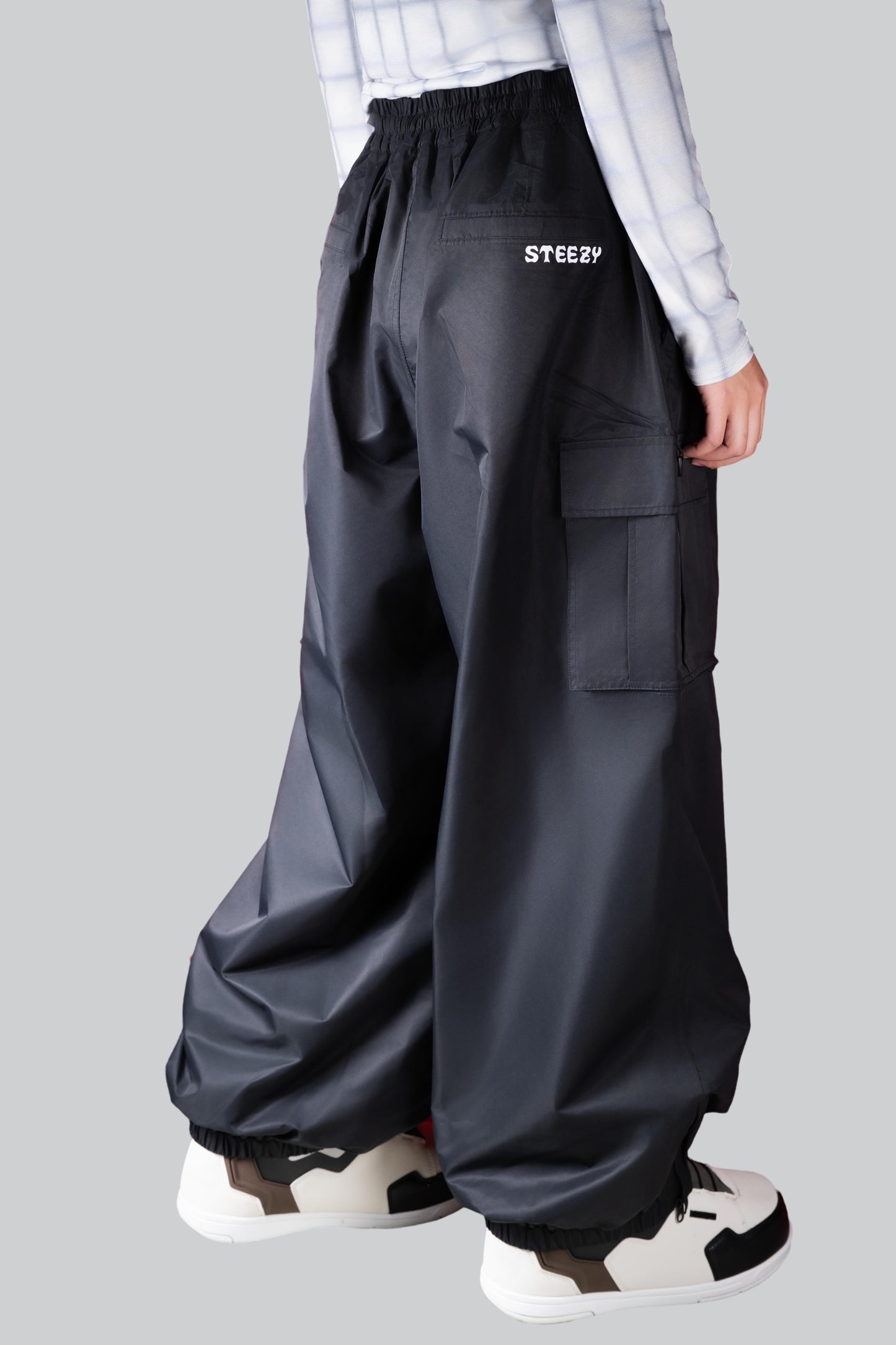 Classic Baggy Snow Pants - Black