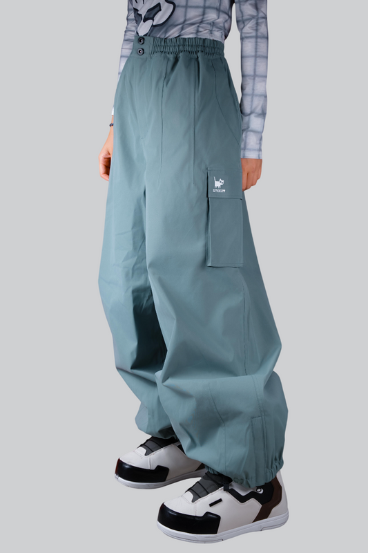 Classic Baggy Snow Pants - Cruise Cyan