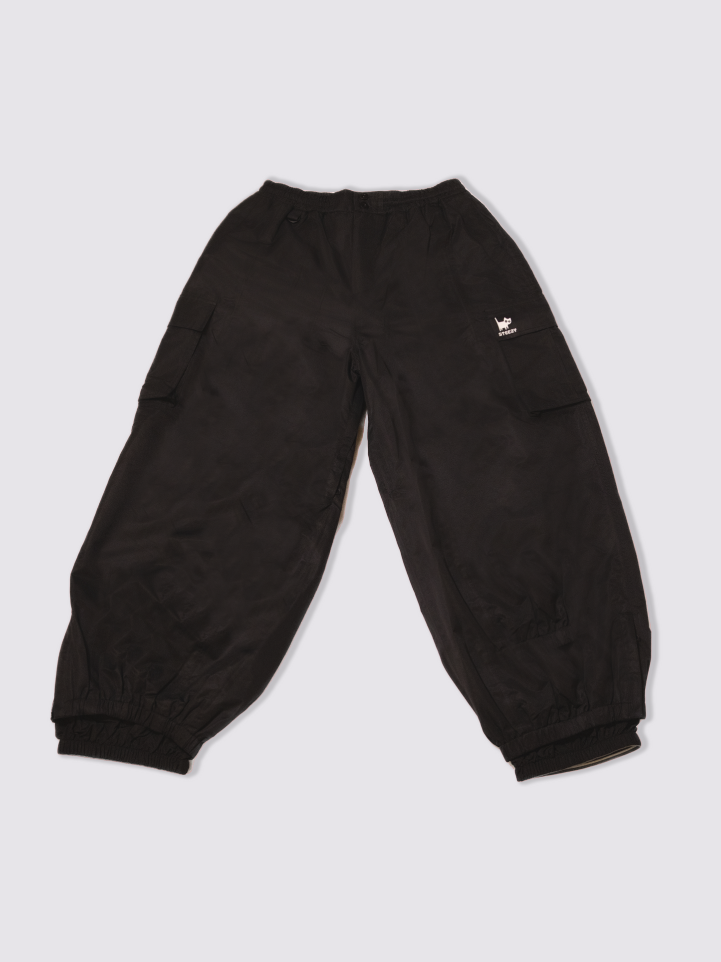 Classic Baggy Snow Pants - Black