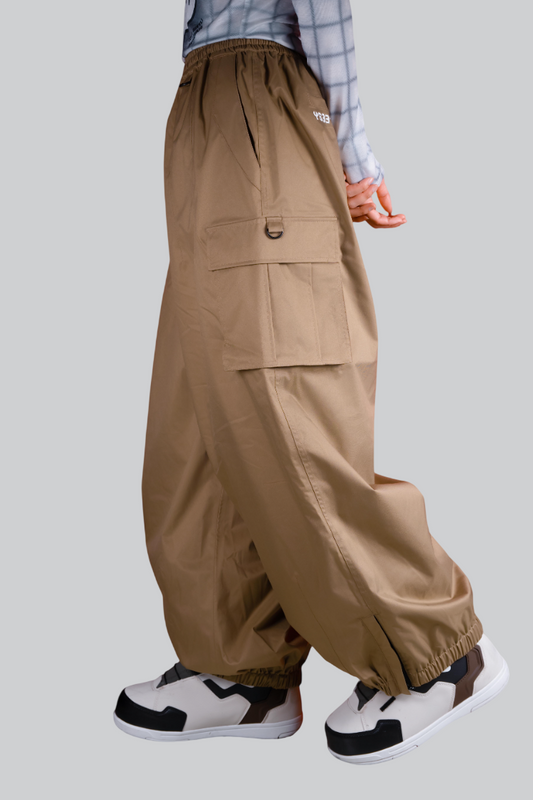Classic Baggy Snow Pants -  Khaki