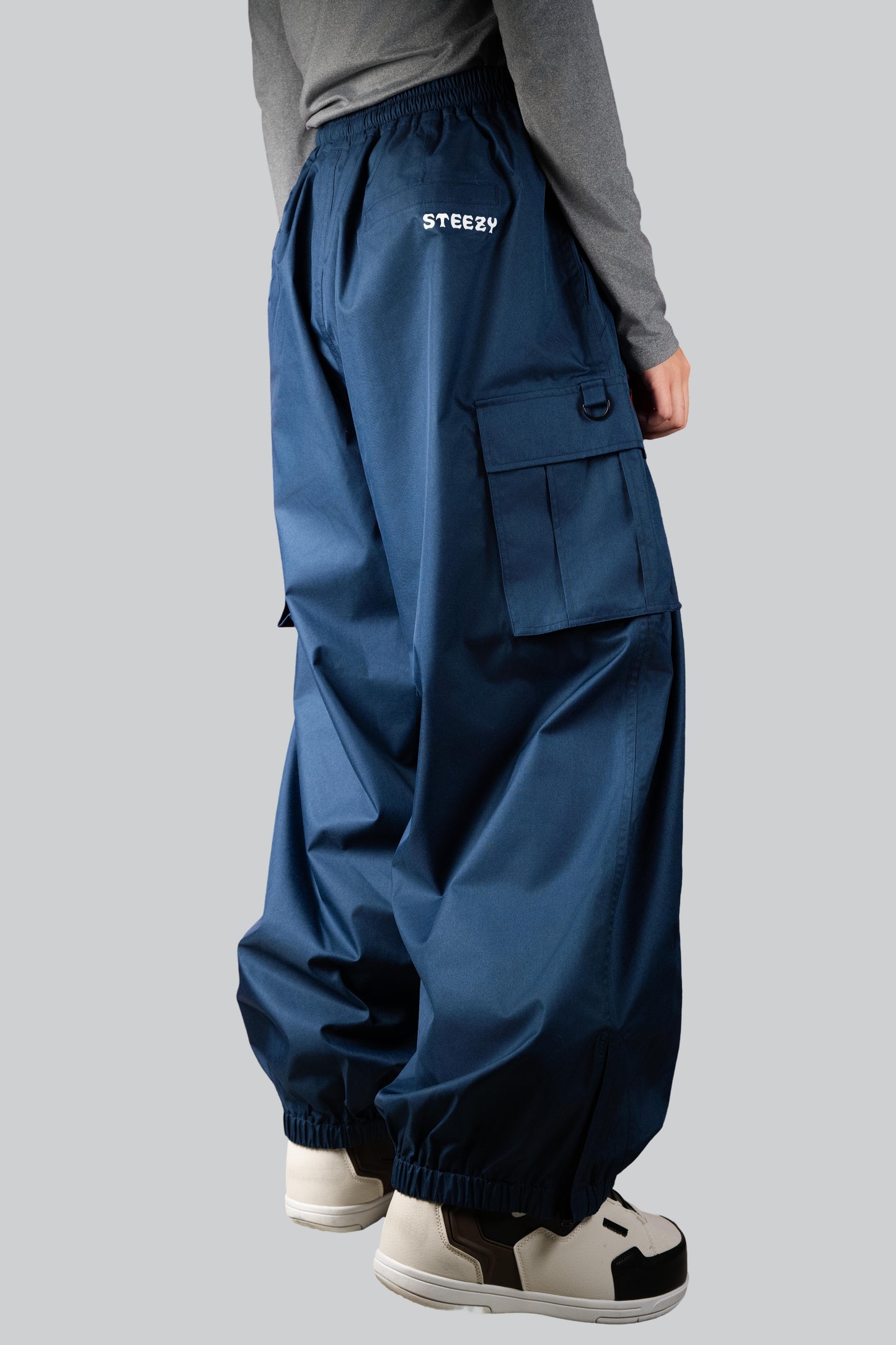 Classic Baggy Snow Pants - Navy