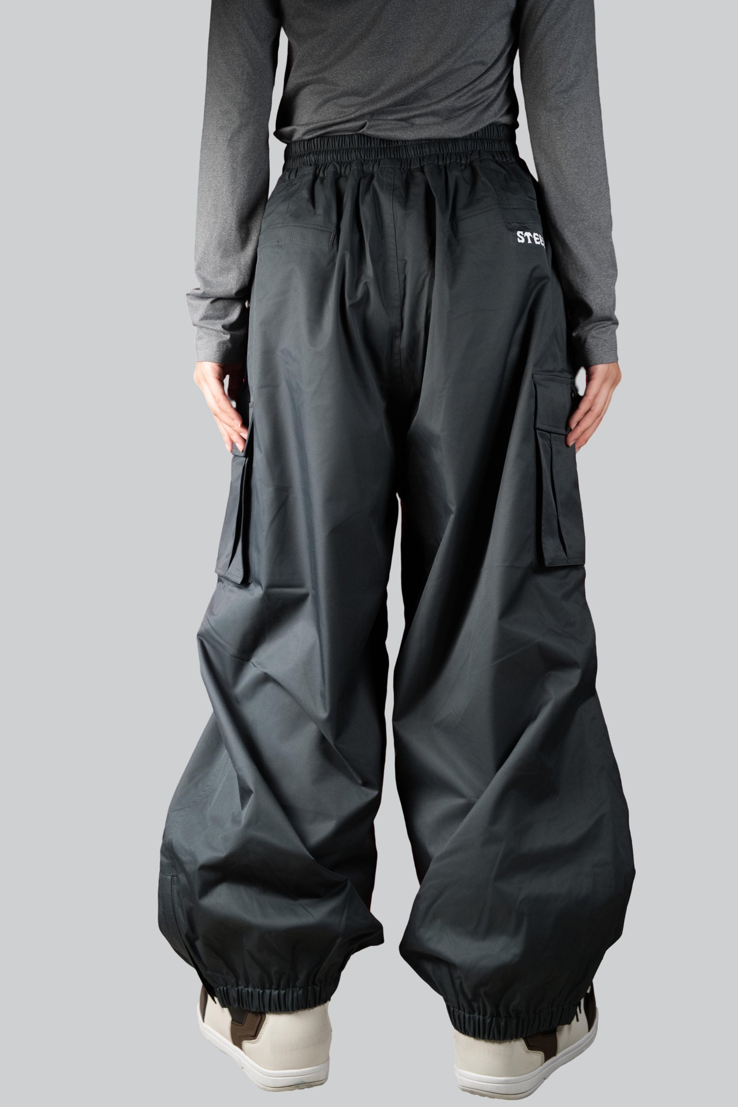 Classic Baggy Snow Pants - Grey