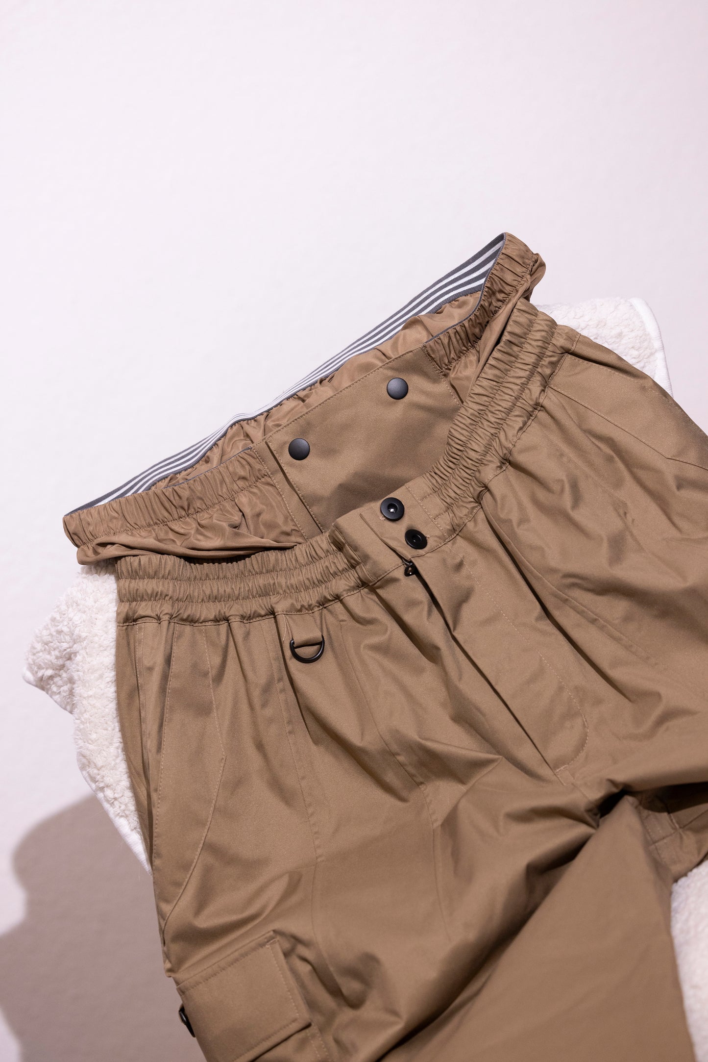 Classic Baggy Snow Pants -  Khaki